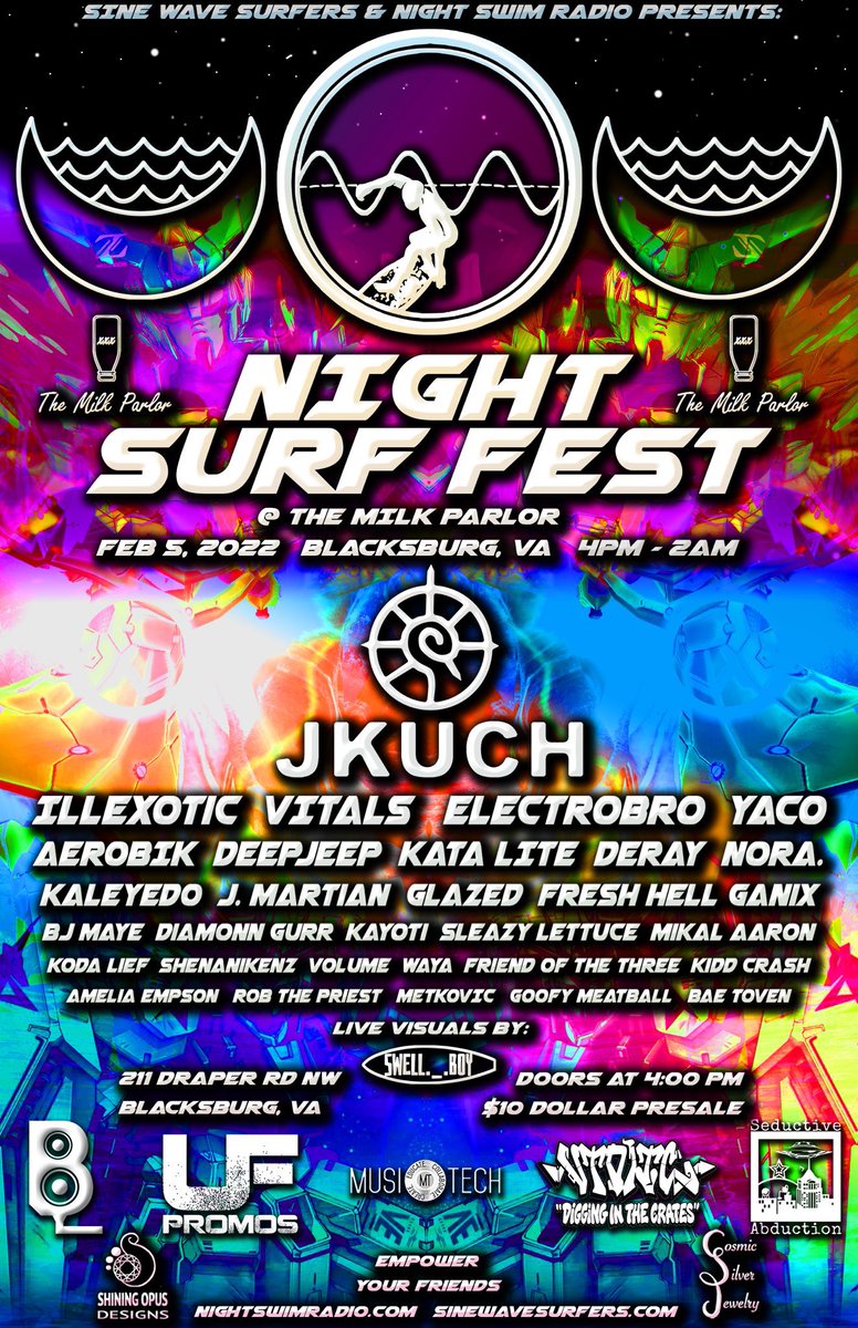 Playin’ my first show in over +2 years tomorrow for NIGHT SURF FEST. i’ll finally meet so many of these artists i’ve been writing about for those +2 years in person and get to share an experience with ‘em. Shoutout to @NightSwim_Radio <a href="/jkuchmusic/">JKuch</a> <a href="/Electrobro/">Electrobro</a> <a href="/glazedmusic/">glazedmusic</a> +eryone