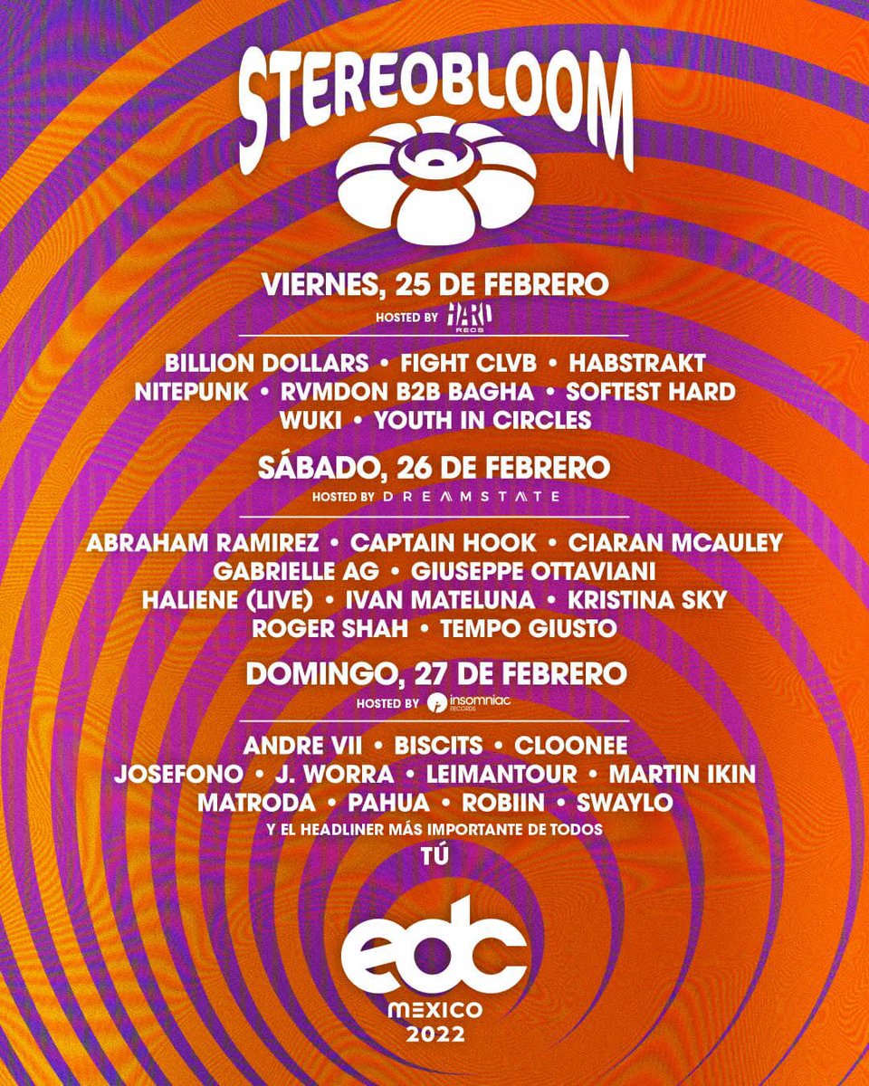 youthincircles's tweet photo. StereoBLOOM el viernes en @EDC_MEXICO , hosted by @HARDrecs 🔥
Estoy preparando el mejor show hasta la fecha! 🌿
#ARecords https://t.co/G2EE3uk9A4