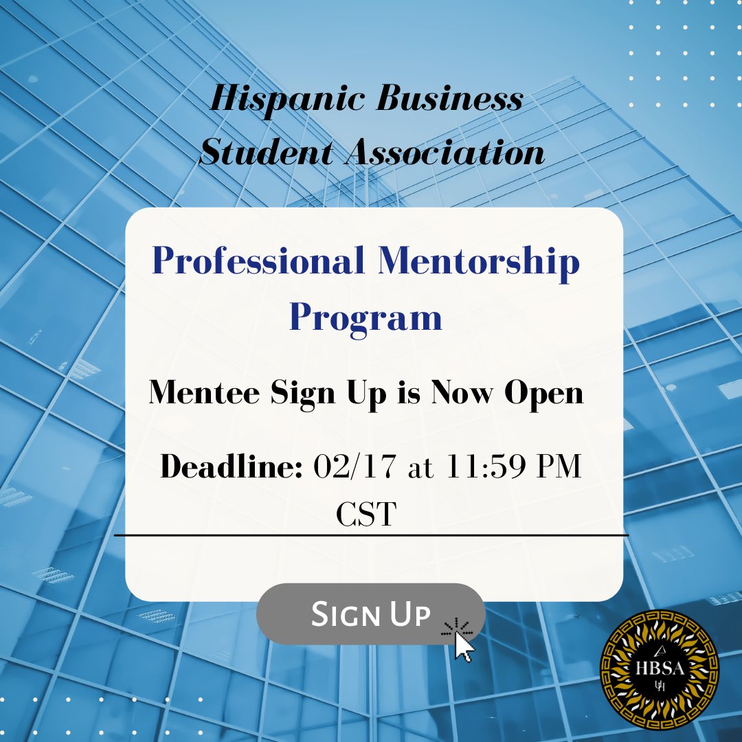 Professional Mentorship Program Application is now OPEN!!🚨🗣
- Build a connection with a mentor! 💼 
- In this program you will meet with your mentor at least once a month, your mentor is someone who you can build a long-term relationship with

forms.gle/hhF1yjYiYsYzh7…