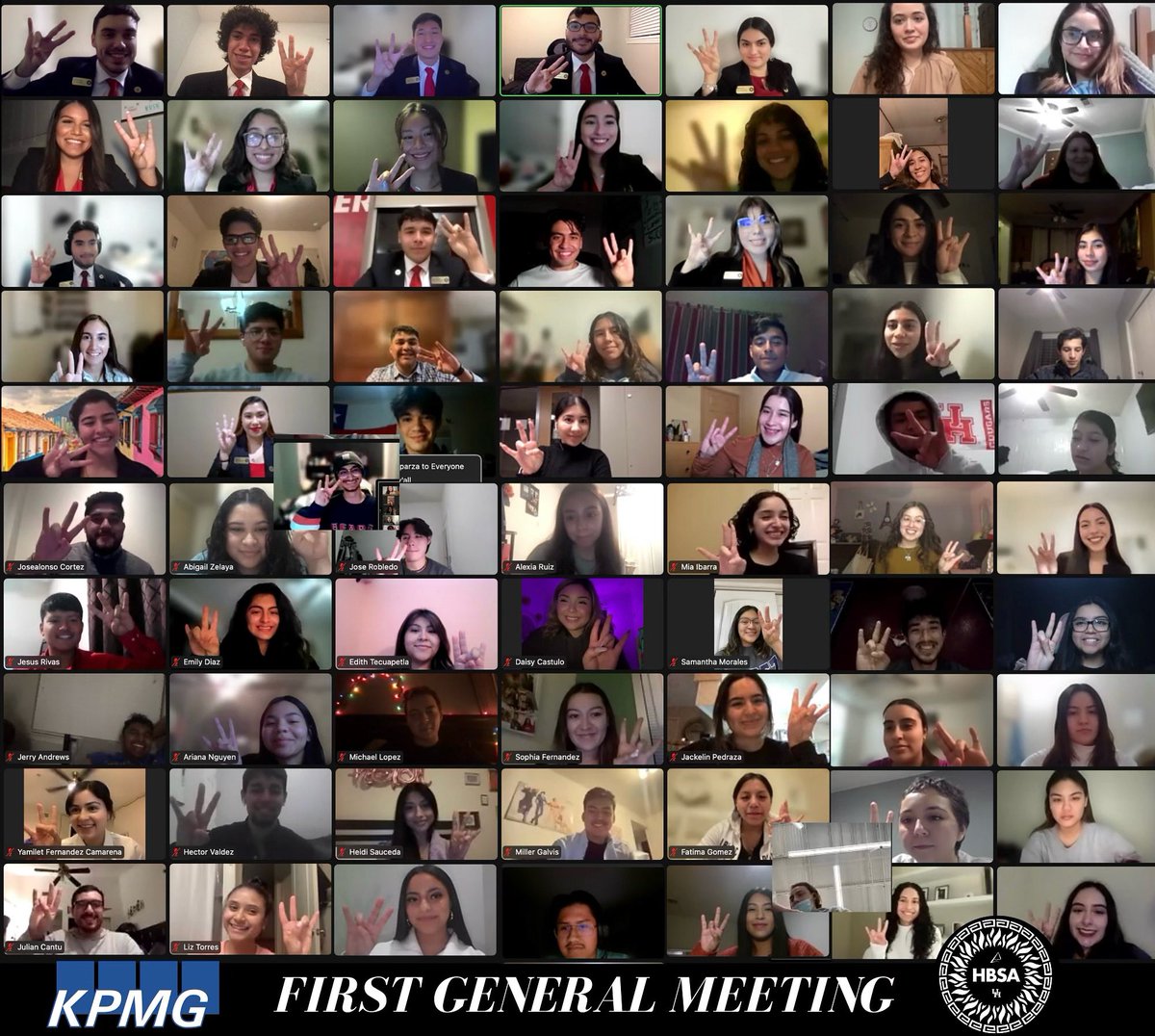 Spring 2022 First General Meeting!! 
Thank you Familia and KPMG professionals for an incredible evening💛 #familiafirst #hbsayourfamilia