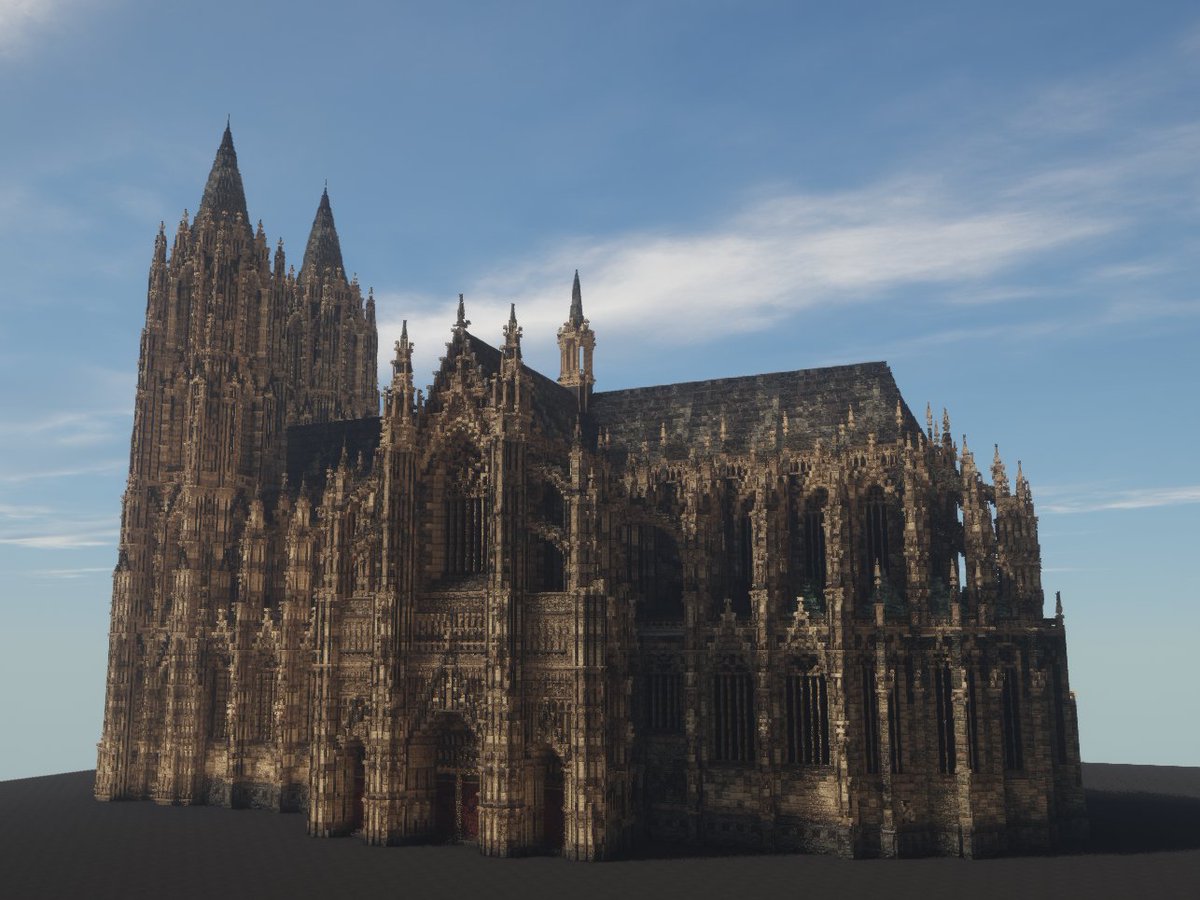 savagebeating1's tweet image. Cathedral built with conquest 1.15.2 Heavily inspired by Cologne. @ConReforged
 #WeAreConquest #ConquestReforged #Minecraft