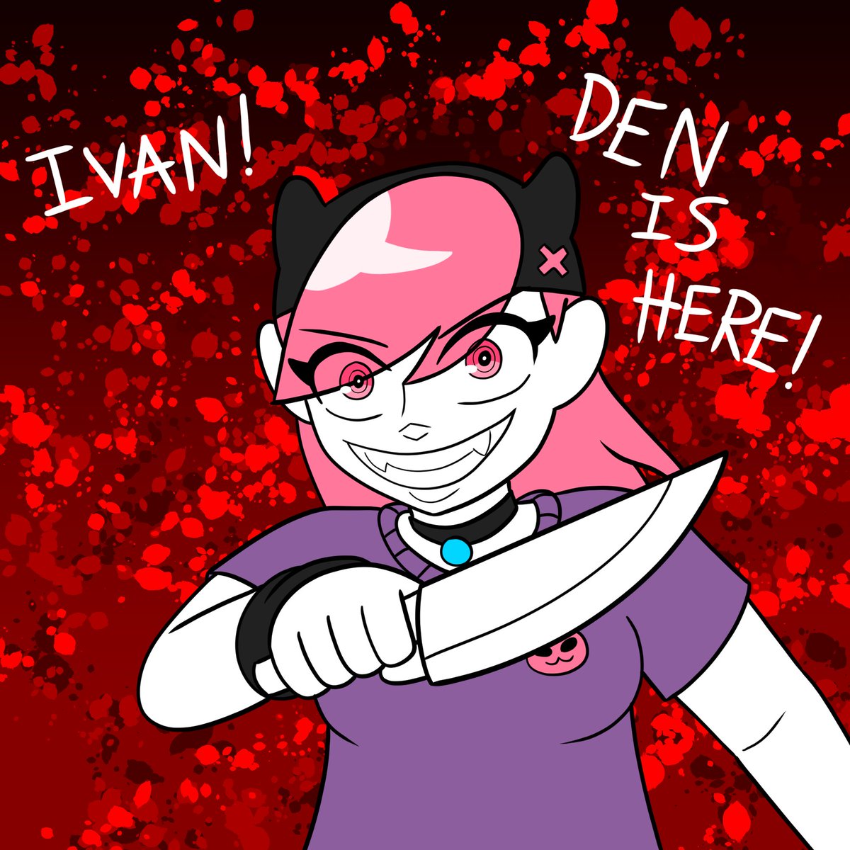 EarlyStarProdu1's tweet photo. For @thecypherden and @RecreyoYT
Even without Danganronpa, Den is bloodthirsty. Sorry, Ivan.
#cypherden #recreyo #vtuber #fanart #den #ivan https://t.co/SwILlTGmkr