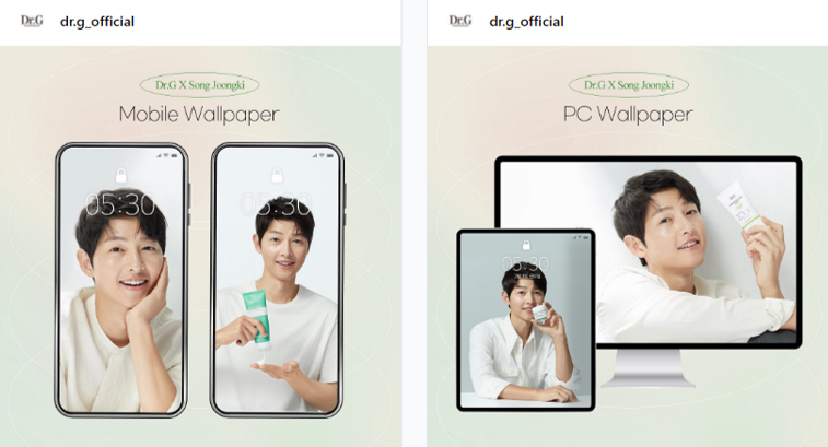kiailecolombia's tweet photo. Exposición fotográfica en línea de Dr.G  con  Song Joong Ki ,estamos felices por otro logro más como modelo, IG: @dr.g_official , ser el embajador  a nivel mundial de la marca de cosméticos numero 1 de Corea del Sur.
#kiaile_colombia #songjoongki #TheYoungestSonOfAChaebolFamily. https://t.co/WraqXjcFPz