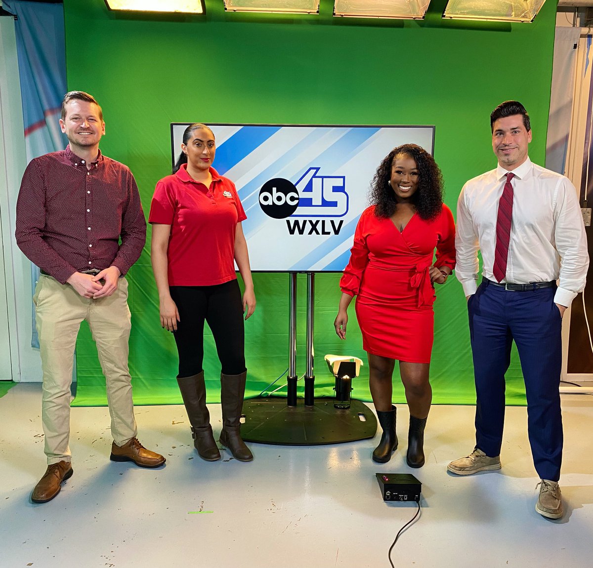 ABC45TV's tweet photo. ABC45 NEWS Goes Red for National Wear Red Day! February 4th is National Wear Red Day & February is American Heart Month, to raise awareness for heart disease and stroke in women. #goredtriad https://t.co/r9hY84SVMc