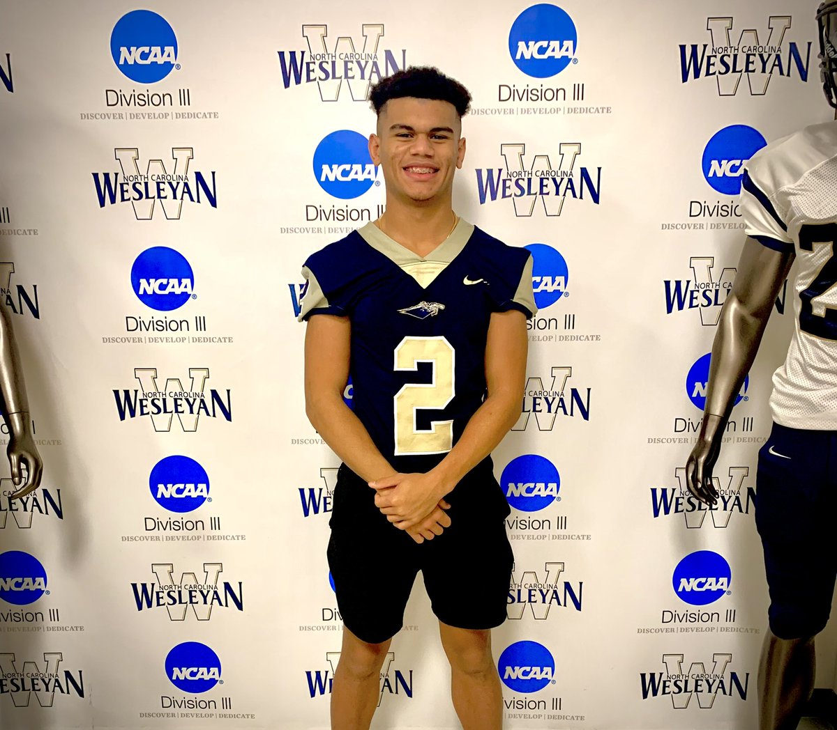 Michael2Harris's tweet photo. Had some great conversations with the @NCWesleyanFB Staff today. Blessed to have received an offer. https://t.co/pj7qqUkDPt
