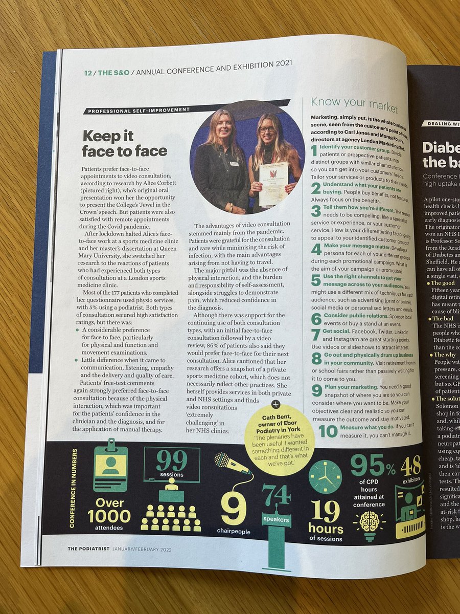 CorbettAlice's tweet photo. A little surprise feature in The Podiatrist this month. Thanks! @ThePodiatristUK @RoyColPod https://t.co/dn0ixubsN4