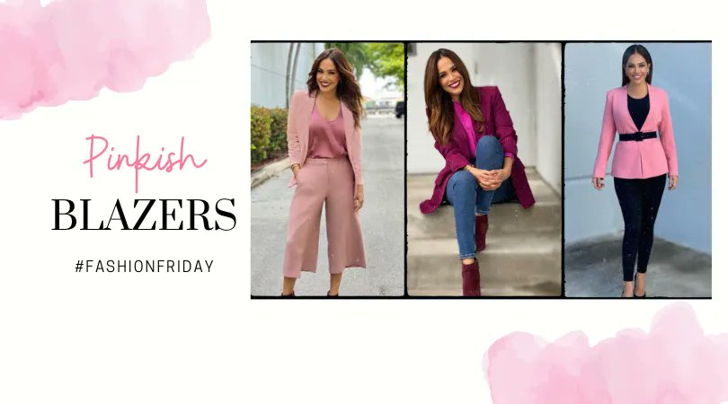 Hola hermosuras en el #Fashionfriday del día de hoy les traje unos algunos blazers “pinkish o rosaditos”. 💗 CLICK AQUÍ PARA VER LAS PRENDAS: buff.ly/3AWlwN6 #fashionfriday #blazers #pinkishblazers #moda #style