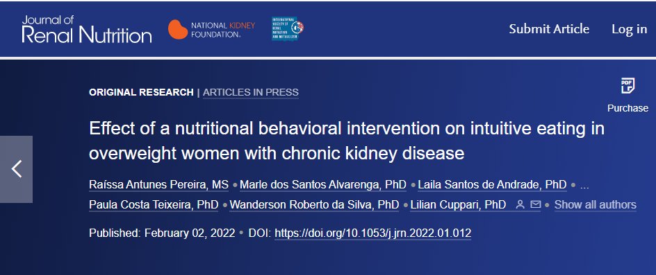 marlealv's tweet image. Porque sim, Comer Intuitivo também e interessante para abordagem de DCNT; 1o trabalho com DRC (e não é neoliberal!) jrnjournal.org/article/S1051-… #comerintuitivo #intuitiveating #comportamentoalimentar