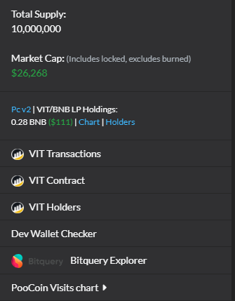 victorytokenbsc's tweet photo. 26k 🎉🎉

Just getting started.

@PancakeSwap @coinsniper_net
 
$VIT #BSC https://t.co/PmDPRJx95g