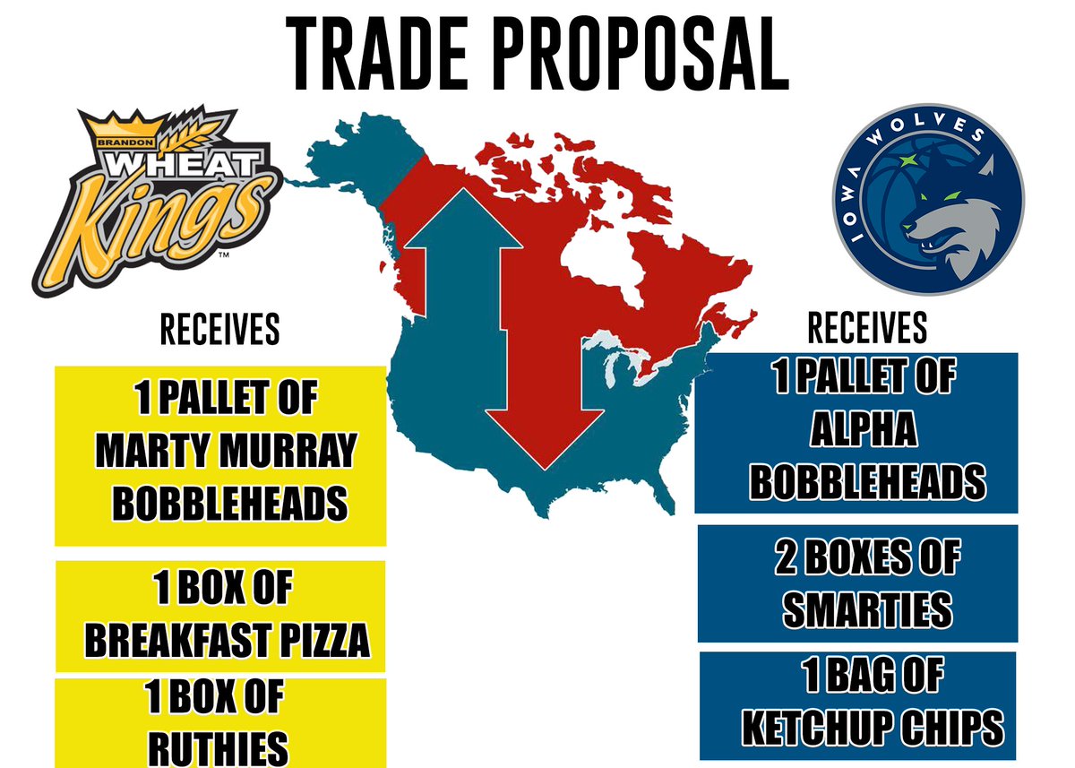 bdnwheatkings's tweet photo. Sounds fair to us! Let's finish this deal @iawolves! https://t.co/GPnW3RGHJp