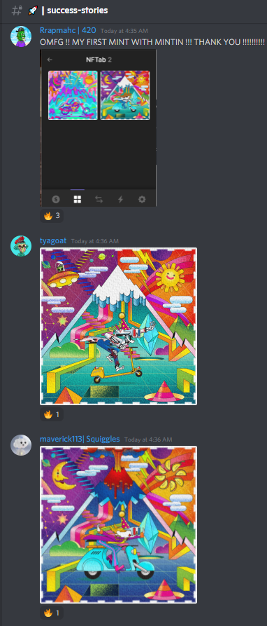 MintinNFT's tweet photo. PS. THIS ISN'T EVEN ALL OF THE @nonfungibletabs SUCCESS STORIES BY MINTIN👀

Get your Mintin here https://t.co/1uYHP5WACC and start winning with the Mintin fam today🔥🔥🔥

#mintincooksagain https://t.co/rzILRNQSxa