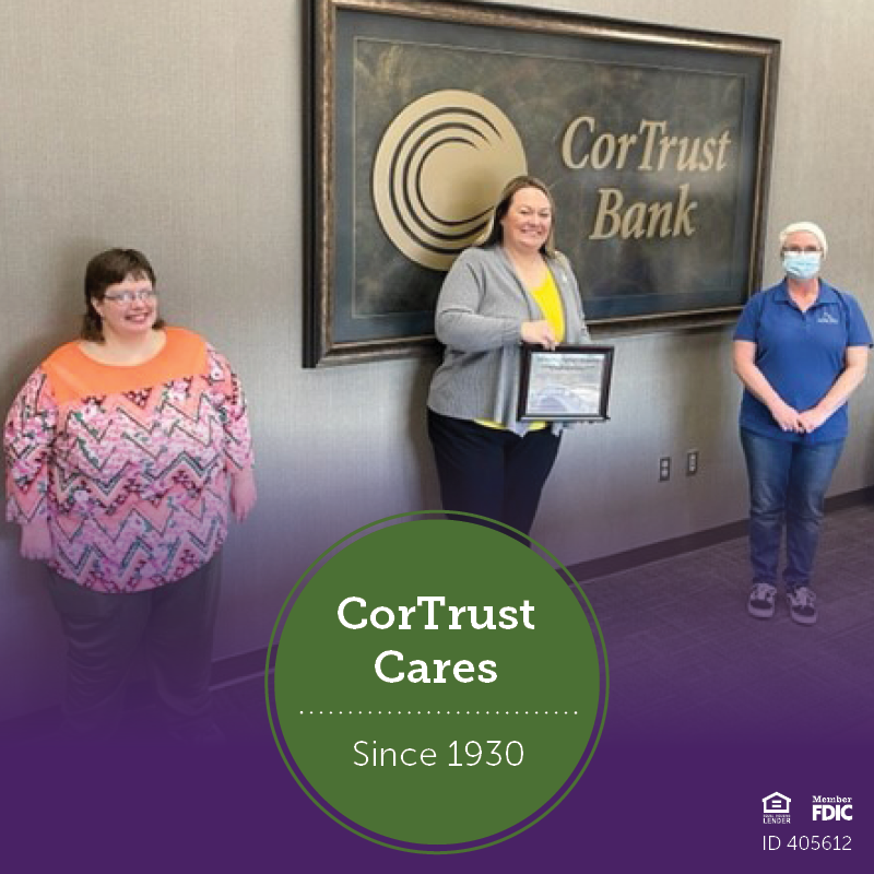 cortrustbank's tweet image. Our Credit Card team in Mitchell, SD, was awarded the Outstanding Employer Recognition from the Mitchell Advisory Council for People with Disabilities #CorTrustCares