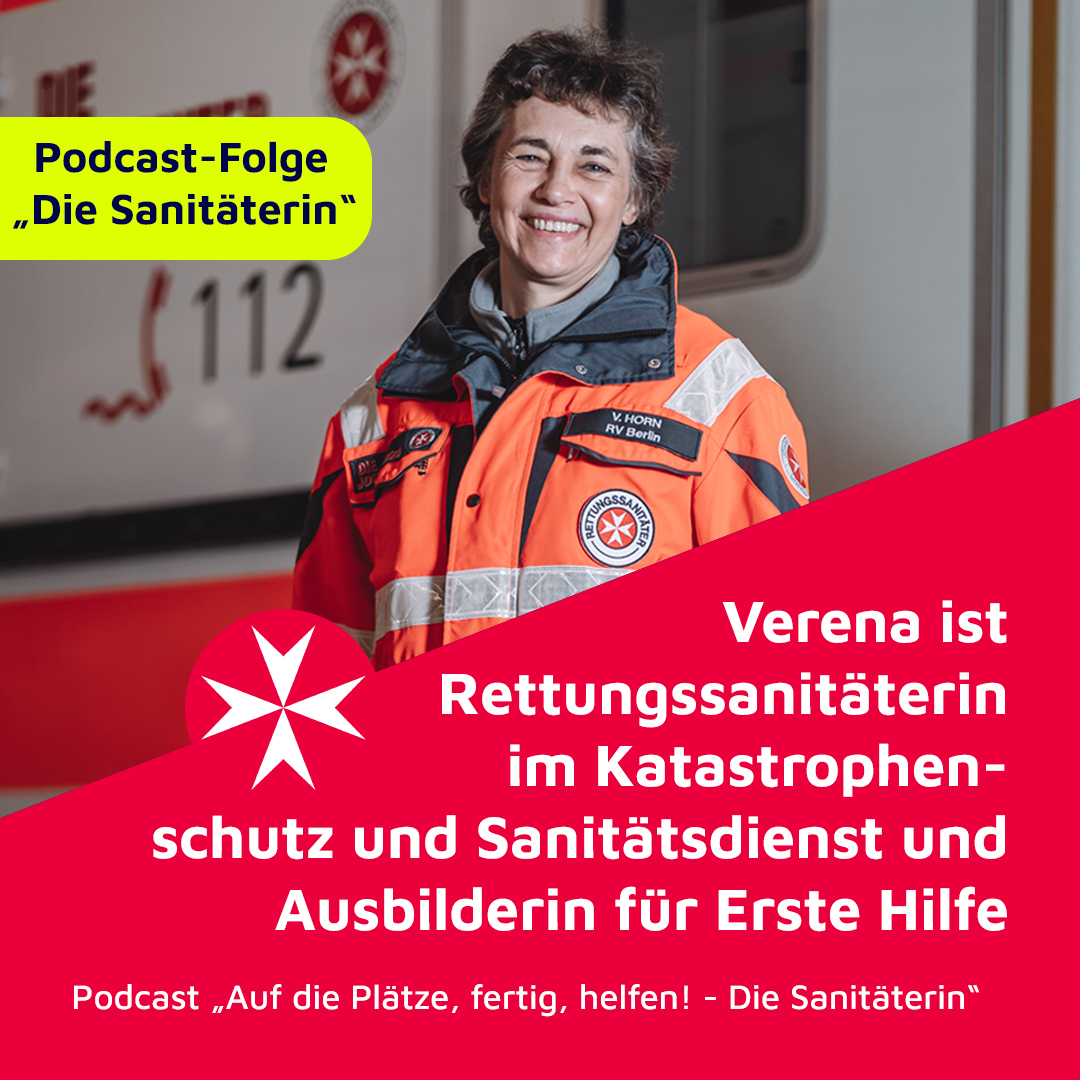 Diese Woche im #Podcast „Auf die Plätze, fertig, helfen!“ die Sanitäterin Verena: Nach einem Erste-Hilfe-Kurs in der 9. Klasse, folgt eine Ausbildung zur Rettungssanitäterin und viele spannende Einsätze und Übungen. Hört mal rein ;)

johanniter.de/ehrenamt-berlin

#Johanniter #Ehrenamt