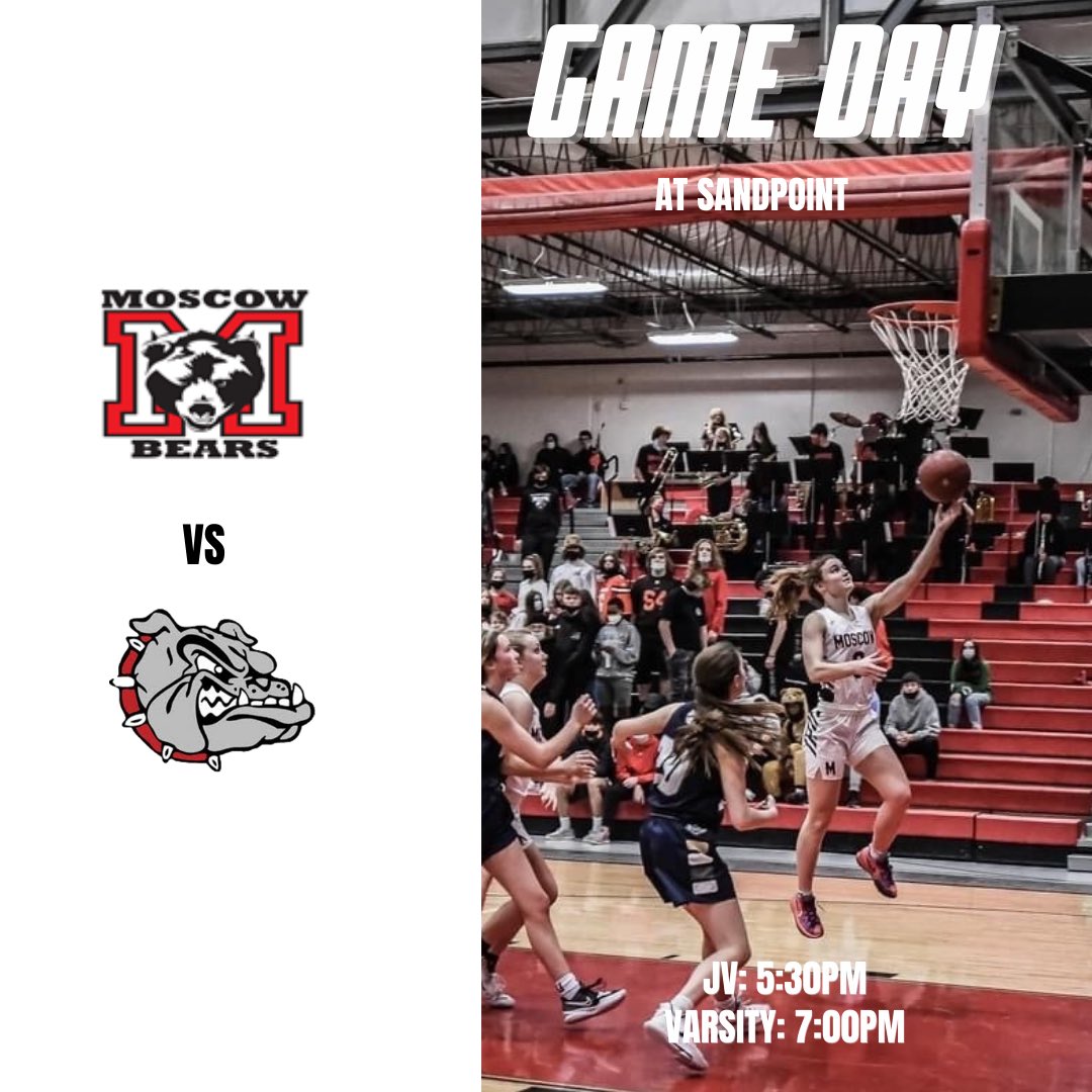 GAME DAY - Last regular season game!! 

🆚: Sandpoint, (ID)
📍: Sandpoint, ID
🕕: JV 5:30pm V 7:00pm (PT)

#GoBears🐻🏀❤️