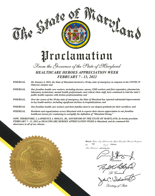 Governor Larry Hogan tweet media