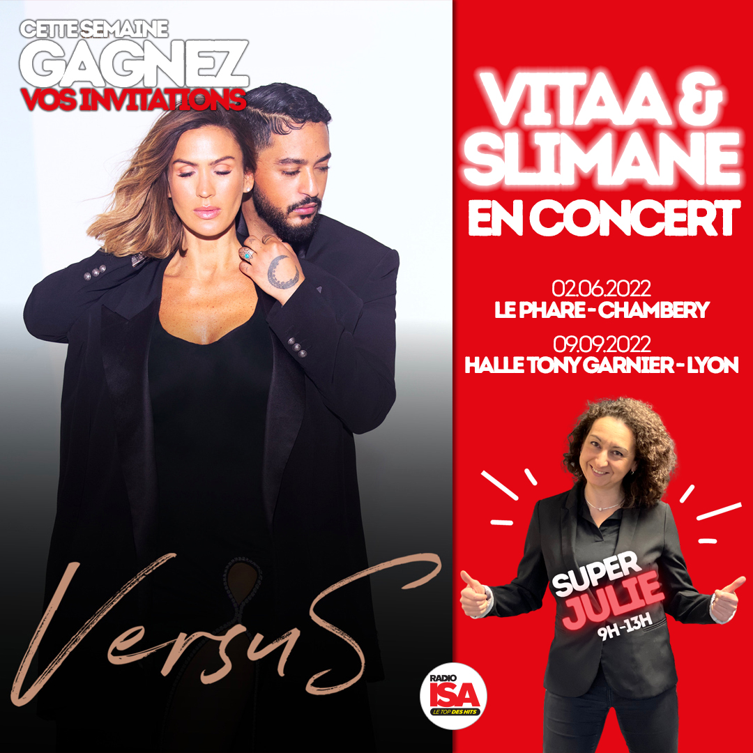 RadioIsa38's tweet photo. ⚠Dès demain 9h, écoutez #RadioISA et gagnez vos invitations avec #SuperJulie🦸‍♀️pour les supers concerts de VITAA&amp;SLIMANE🎤à Chambéry ou à Lyon !
Repérez son super signal avant 13h et appelez-la 
au 04 76 96 36 36 🍀 https://t.co/8GhkvAxzHH