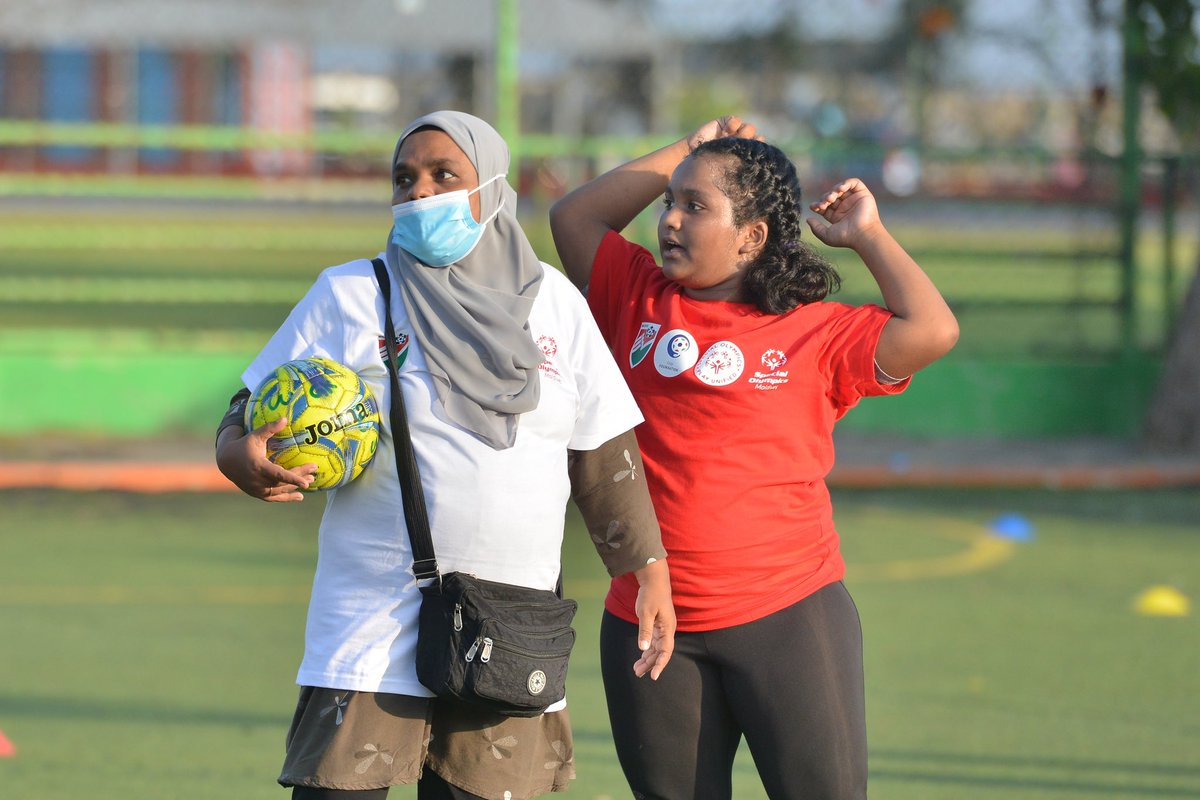 maldivesfacsr's tweet photo. We will continue to bring the joy of inclusive play to children with disabilities through the new #UnifiedFootball Program😃. Football is for All.

#PitchForInclusion #UnifiedPlay #FootballforAll #InclusionRevolution https://t.co/A4RSJQn6gs