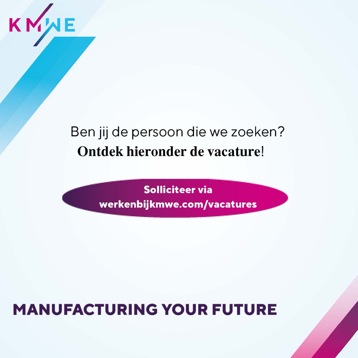 KMWEprecision's tweet photo. 𝐉𝐨𝐛 𝐚𝐥𝐞𝐫𝐭! Wij zoeken een 𝐎𝐩𝐞𝐫𝐚𝐭𝐢𝐨𝐧𝐚𝐥 𝐏𝐥𝐚𝐧𝐧𝐞𝐫!
Als Operational Planner ben je verantwoordelijk voor het managen en coördineren van het Order Fulfillment proces binnen het Account Team op korte en middellange termijn. 
#operationalplanner #vacature https://t.co/Zg7EYYBQI0