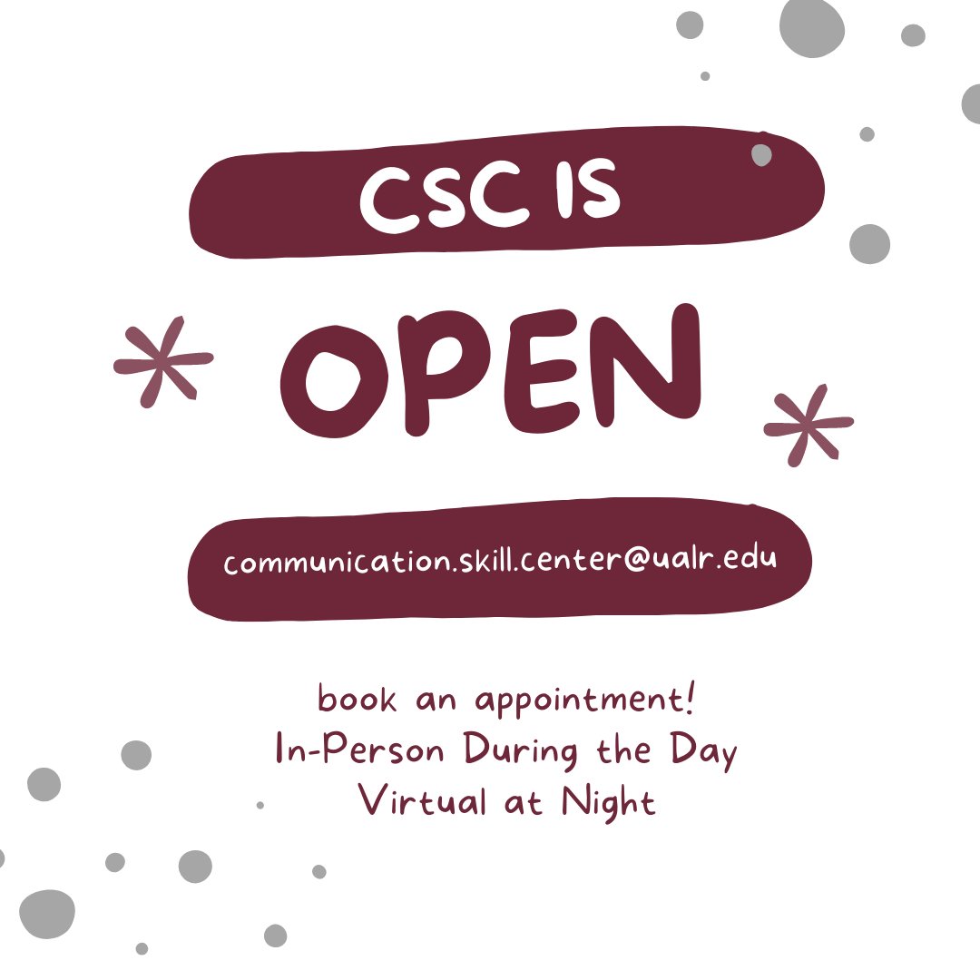 CommSkillCenter's tweet image. We are ready for you this semester! Come see our new location in the in the Ottenheimer Library Learning Commons during the day or book a virtual appointment in the evening. Link in bio!