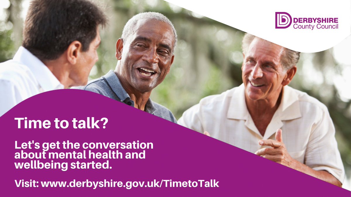 Derbyshirecc's tweet image. We're keeping the conversation going about #mentalhealth and wellbeing with our month long campaign #TimetoTalkDerbyshire. Start a conversation, share stories &amp;amp; help to end the stigma around mental health. Visit crowd.in/d3pok7 to get talking! #mentalwellbeing