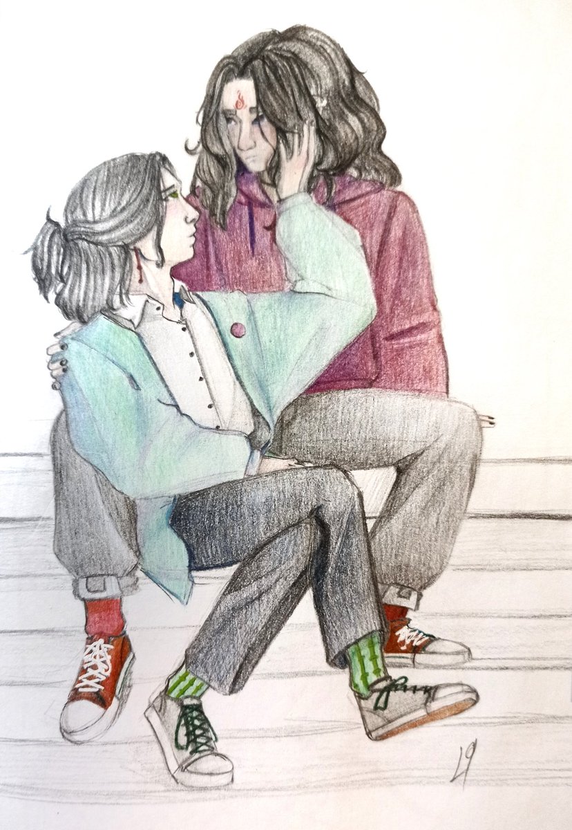 Alex_Lunarq's tweet photo. I realized that I somehow flew out of the best fandom of all time
and decided to draw them...

#bingqiu
#svsss
#ScumVillainsSelfSavingSystem https://t.co/YIBRJwx9Rz