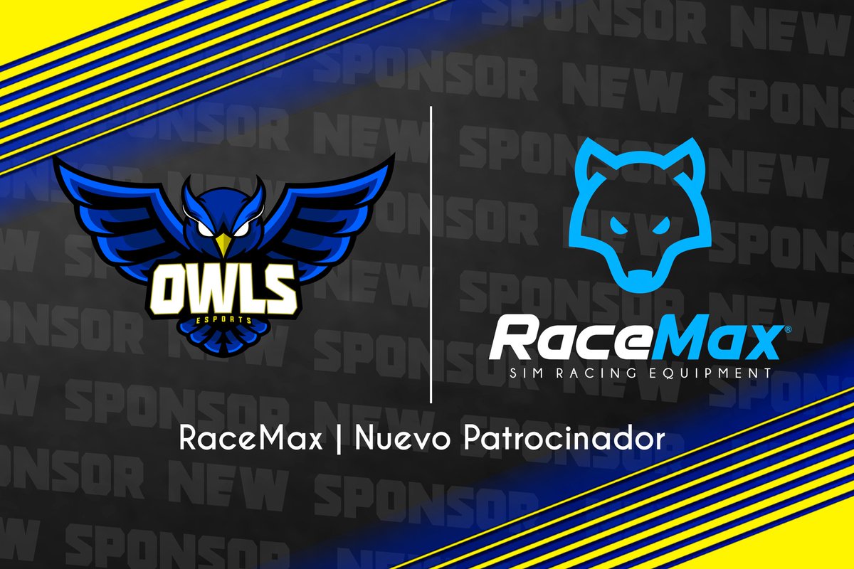 NEW SPONSOR 📑

Desde <a href="/OWLSeSports_/">OWLS eSports 🦉🇪🇦</a> es un placer comunicaros nuestro acuerdo de patrocinio con <a href="/RaceMax2/">RaceMax</a> .✍🏽

Trabajaremos para dar mejores resultados en nuestro camino Juntos 🤝🏽

🦉🔛🐺
#SomosOwls #RaceMax #GTSport #ACC #iRacing
