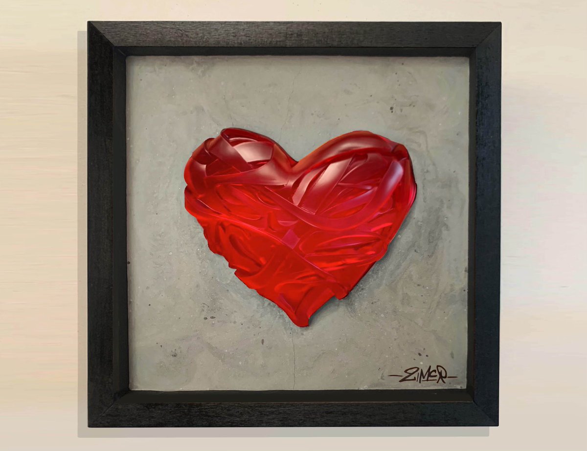 Zimernyc's tweet photo. “Wild at Heart” Framed Resin Sculpture. https://t.co/Pagx4jZv75 #art #sculpture #streetart #wildstyle #artwork #resinart #love #hearts #graffiti #artists #3d #artwork #wildatheart https://t.co/iMMFxvfBZF