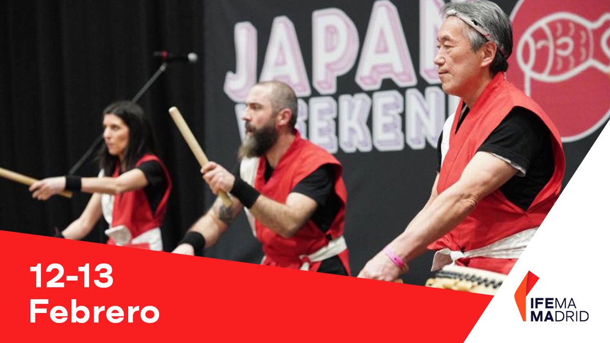 ¡Vuelve <a href="/Japan_Weekend/">Japan Weekend</a> a IFEMA MADRID, el evento de pop culture más grande de España!

📆 12-13 de febrero

¡No te pierdas a los fantásticos invitados que acudirán a Japan Weekend Madrid!

🌐 japanweekend.com/madrid/

#Sientelainspiracion en #IFEMADRID.