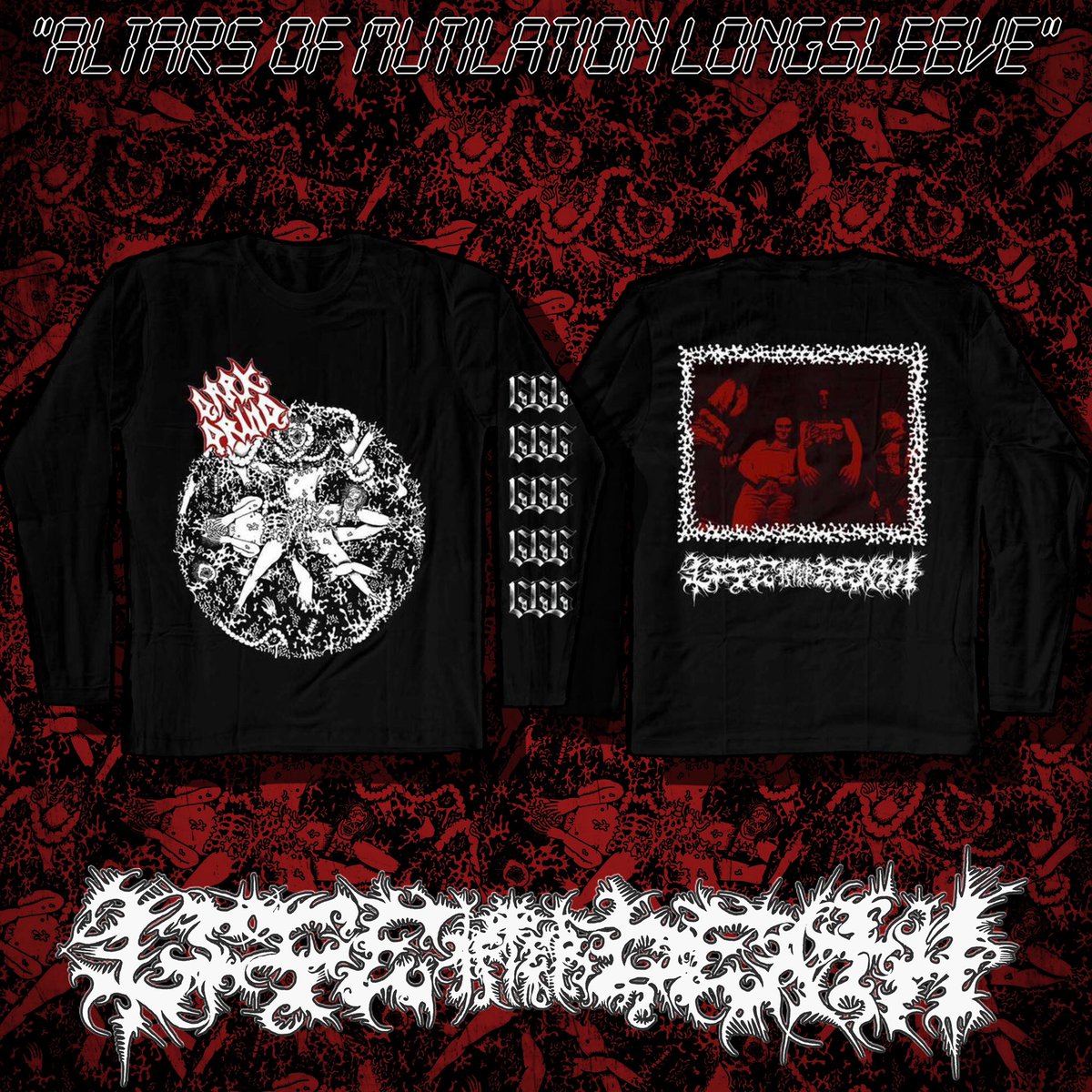DARKDRUID4's tweet image. ALTARS OF MUTILATION LONG-SLEEVES ARE AVAILABLE! HEAD ON OVER TO THIS LINK.                    lifeafterdeath616.com/products/dark-…