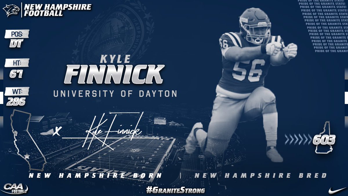 I know I'm a little late to the party, but we are just getting started! Time to get to work because the CAA runs through us. Get the rings fitted. They say it starts in the trenches, well we now have the best 1 in the country! Thank you <a href="/UNH_Football/">New Hampshire Football</a> for giving me this chance!
