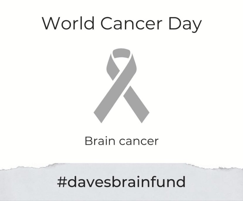 Life can change at the drop of a hat so hug your loved ones tighter and forgive a little easier. Nobody expects to join the #braincancer club and it's one hell of a storm ⛈💨 

Let's show Dave we are with him in this battle💪🧠👊 

justgiving.com/crowdfunding/d…