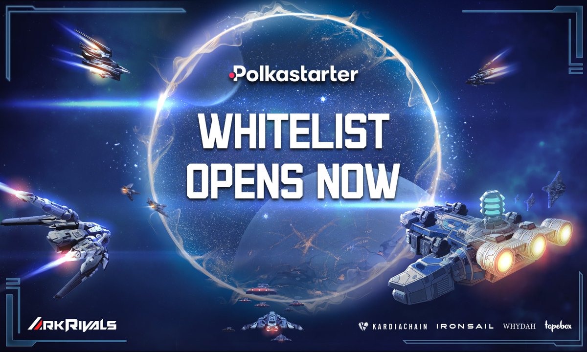 Ark Rivals x Polkastarter — IDO Whitelist Announcement Hey Generals! The @Polkastarter IDO Whitelist is now open. Feb 4th - Feb 11th, 2022 Read more: bitly.com.vn/l6m383 #arkrivals #metaverse #whydah #clashtoearn #nftwar #gamefi #p2e @kardiachain @IronSailCrew @topebox