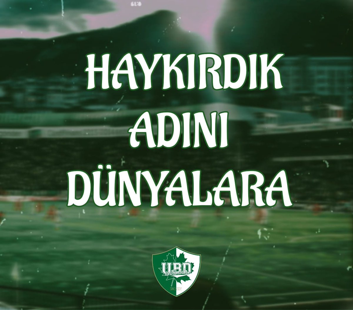 Haykırdık Adını Dünyalara... <a href="/BursasporSk/">Bursaspor</a>  #ArmanaSarıl

#UmutturBursasporDaima