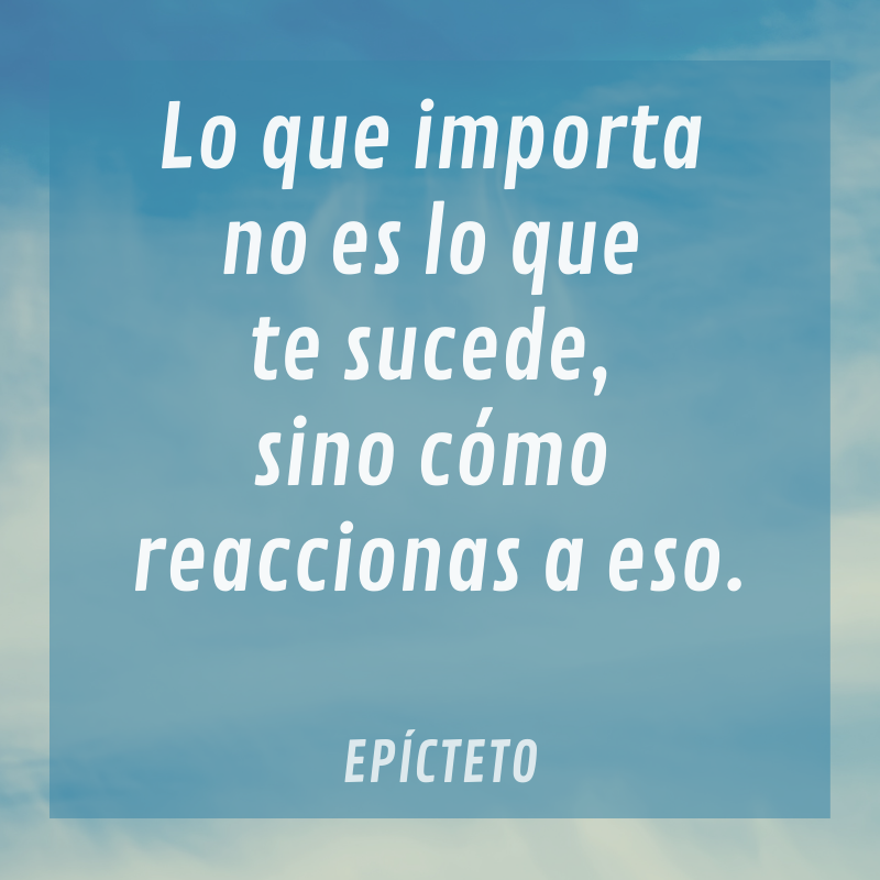 Frecuentemente digo que no importa lo que sucede, sino lo que usted cree que sucede. Es la “percepción” de los hechos lo que nos afecta. Es decir, que si yo modifico mi percepción, un hecho que me resultaba estresante o amenazante simplemente puede dejar de serlo.

 #percepción