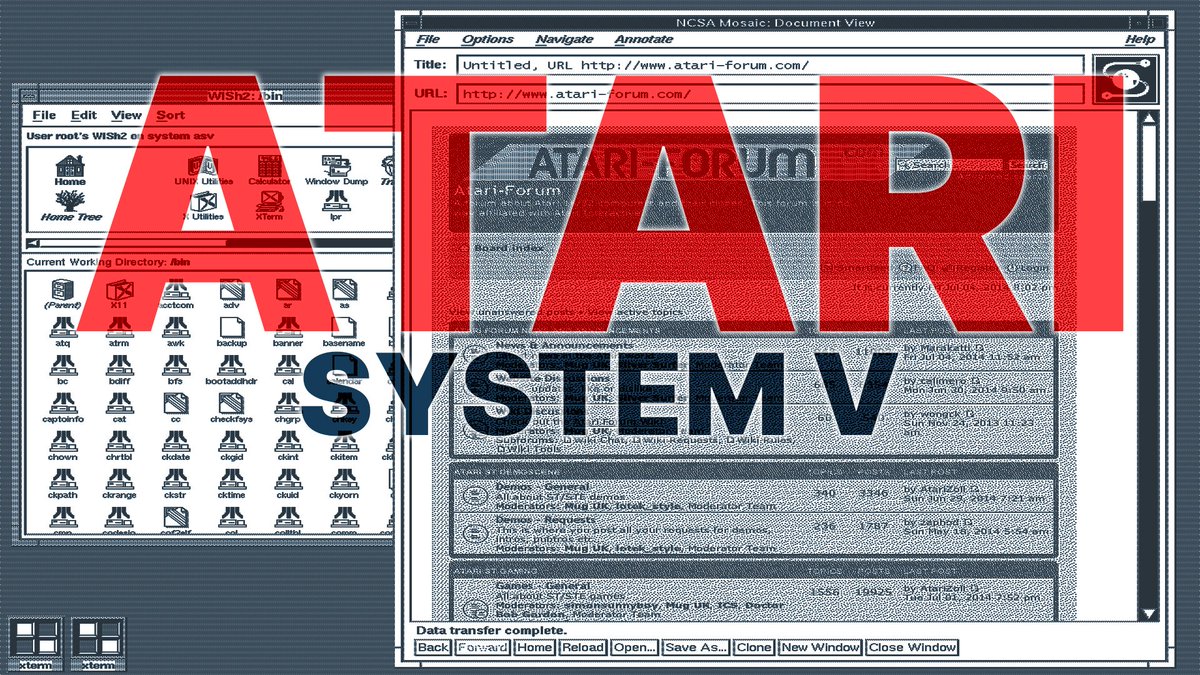 8bitnews1's tweet photo. There is actually a UNIX for Atari 68k machines. And it is surprisingly familiar. All the details in the article.
https://t.co/lKHbOy028i
#8bitnews #retrocomputing #retrogaming #16bit #atari #tt030 #systemv #unix https://t.co/0zZdNAxFfl