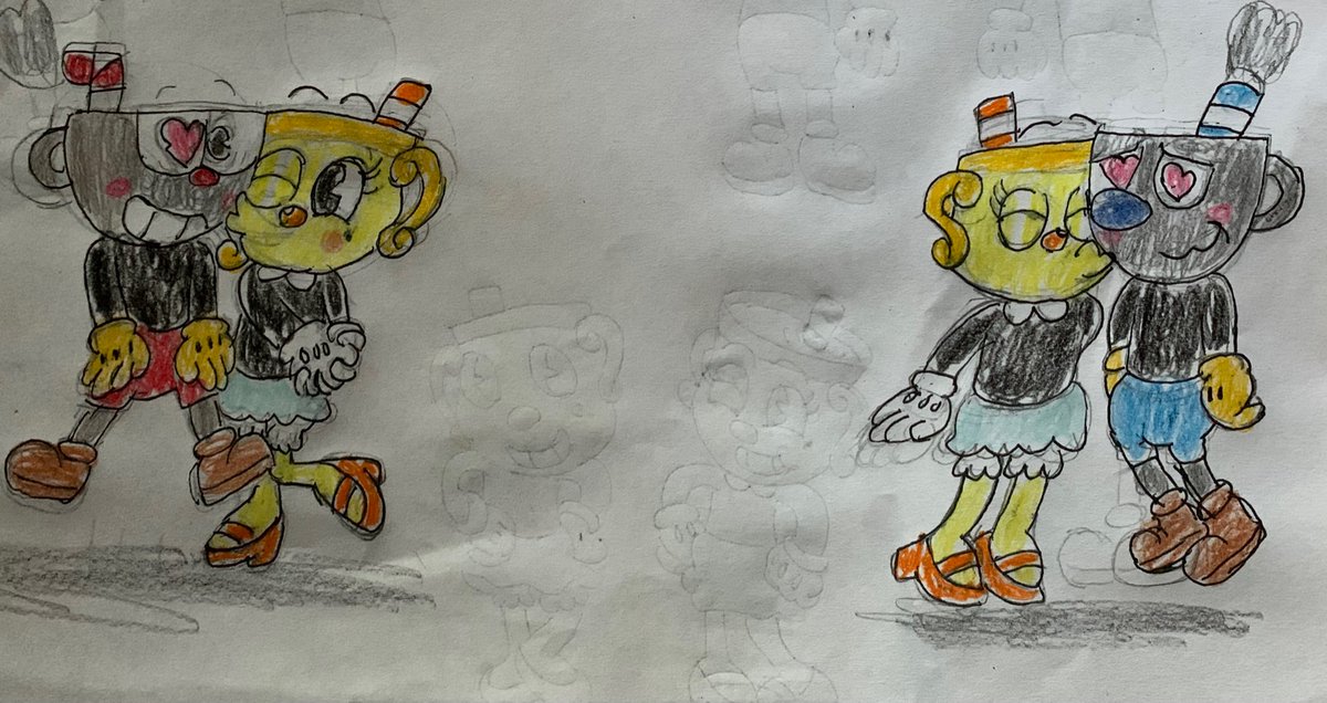 artsy_tanuki's tweet photo. Little Valentine Day and Cuphead show fanart
#TheCupheadShow 
#MrsChalice
#CupHead https://t.co/eJgnNFfh8Z