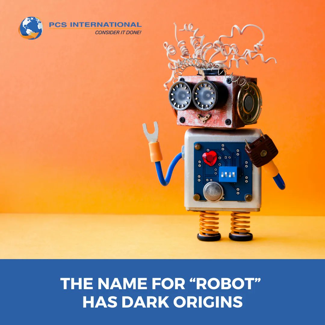 PCSINTL's tweet image. #funfactsfriday​

If you look into the etymology of “robot,” it comes from the Czech word “robota” which translates to forced labor or work.​ 🤖

The word was first used to refer to a fictional humanoid in a play in 1920.​

Boohoo!​

Source:​
The Fact Site