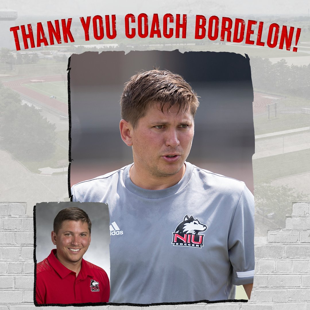 Thank you Coach Andrew Bordelon for your 5 Years of hard work and dedication to the NIU Men's Soccer Program! We want to wish you the best of luck on your new adventure with <a href="/BadgerMSoccer/">Wisconsin Men’s Soccer</a>.
Huskie Nation will miss you! Thank you, <a href="/andrewbordelon5/">Andrew Bordelon</a>