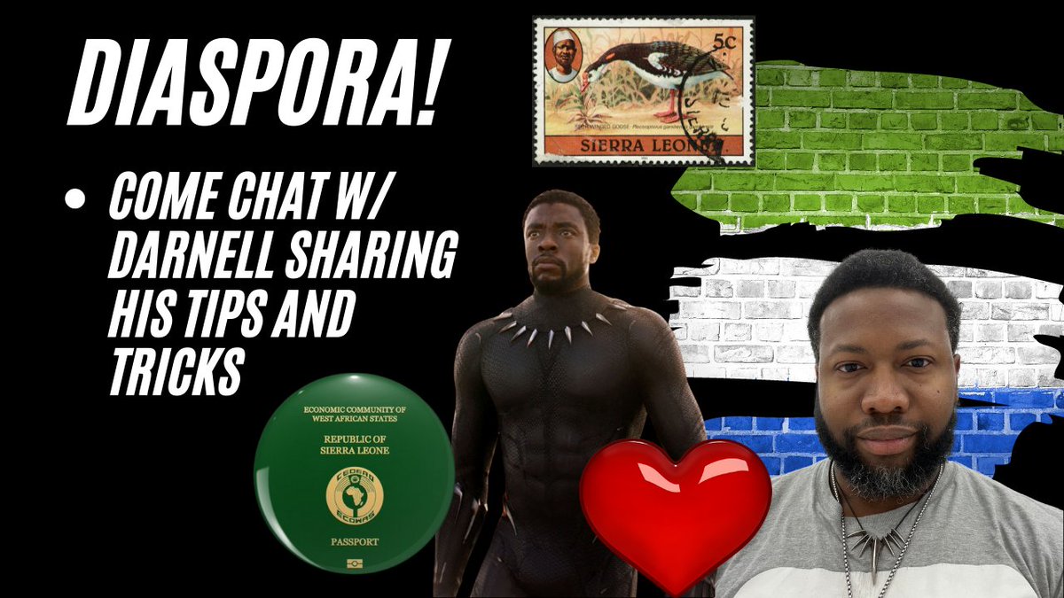 SquareHuxtable's tweet photo. INTERVIEW ABOUT SIERRA LEONE CITIZENSHIP VIA DESCENT - Diaspora returnin... https://t.co/Qec5ujkyBe via @YouTube https://t.co/ol2gobpber