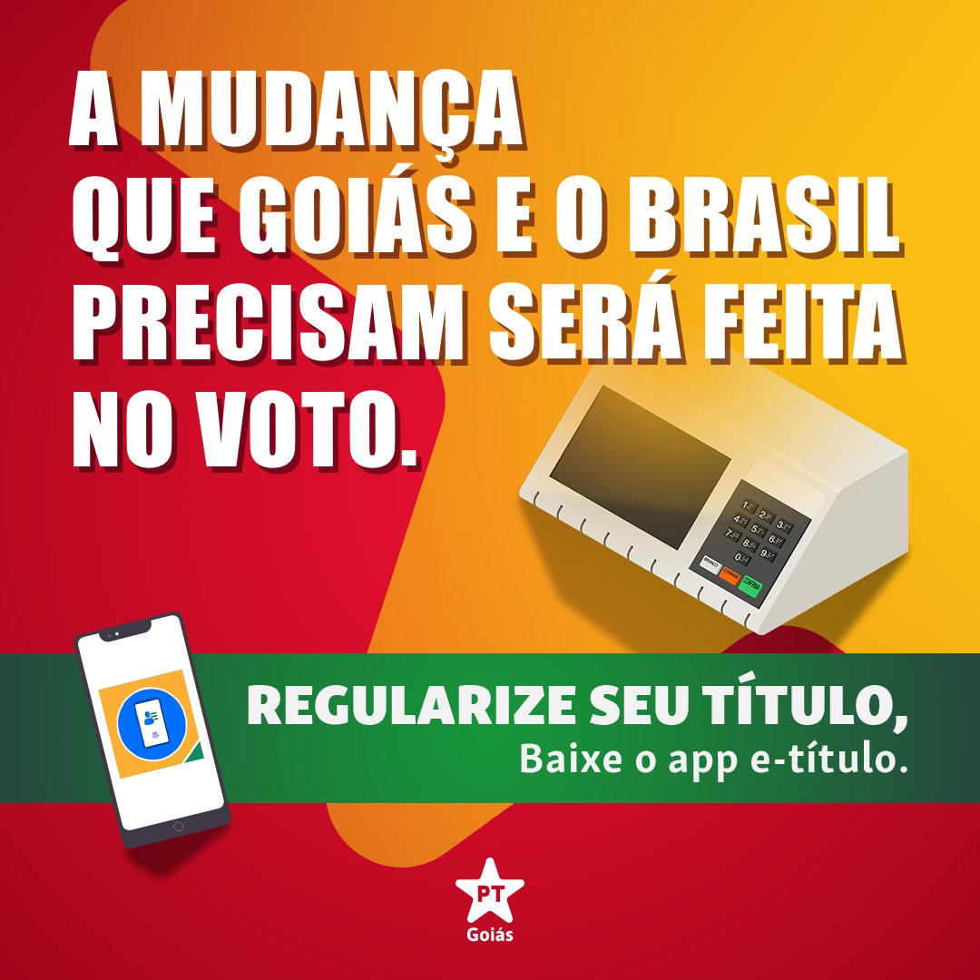 🌟Vamos! Que é no voto que a mudança virá. 👊

📲Acesse tse.jus.br!