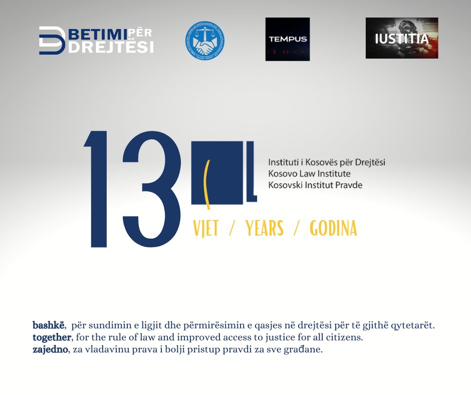 📌 13 vjet IKD.
📌 13 years of KLI.
📌 13 godina KIP.