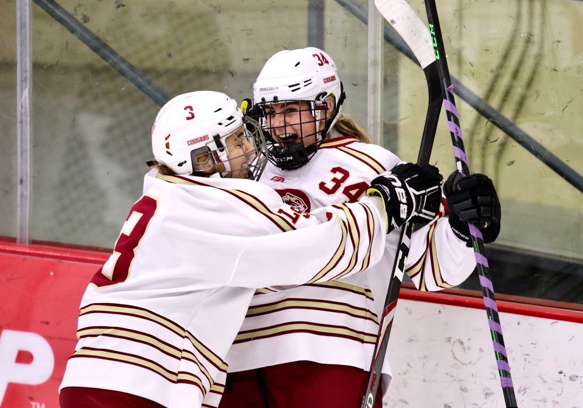 GHS 
Lakeville South vs. Eastview 

The Evolution of a Celly
(shown in clockwise order) 

Featuring: Lakeville South's Theresa Soltys (3) and Claire Enright (34)