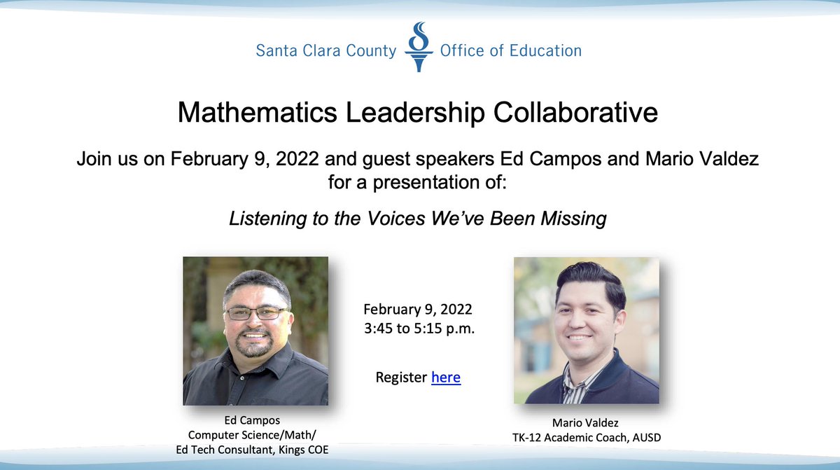 Jenny Cheng (@msjaycheng) on Twitter photo ❤️ listening + engaging w/educators who are passionate about their gifts when it comes to working with our youth. Join <a href="/edcampOSjr/">Ed Campos Jr</a> <a href="/mvaldez_mario/">Mario Valdez</a> as they share their work on "Listening To The Voices We've Been Missing." na.eventscloud.com/ereg/index.php… <a href="/STEAM_SCCOE/">SCCOE iSTEAM</a> <a href="/KSarginger/">Kirsten Sarginger</a> <a href="/salg274/">Ma Bernadette Salgarino, NBCT</a> ❤️ listening + engaging w/educators who are passionate about their gifts when it comes to working with our youth. Join <a href="/edcampOSjr/">Ed Campos Jr</a> <a href="/mvaldez_mario/">Mario Valdez</a> as they share their work on "Listening To The Voices We've Been Missing." na.eventscloud.com/ereg/index.php… <a href="/STEAM_SCCOE/">SCCOE iSTEAM</a> <a href="/KSarginger/">Kirsten Sarginger</a> <a href="/salg274/">Ma Bernadette Salgarino, NBCT</a>