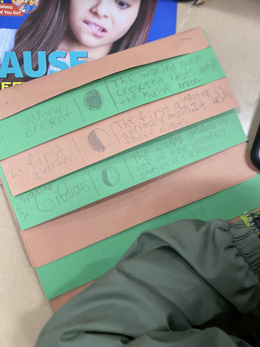 sarahthall_'s tweet photo. Students are using provided research sources to investigate moon phases. They are recording their findings on flip books that they made themselves! 🌕🌖🌗🌘#knowledgeconstructors #ccsdigitallearning #theheartofccs https://t.co/zJLcHMlZ70