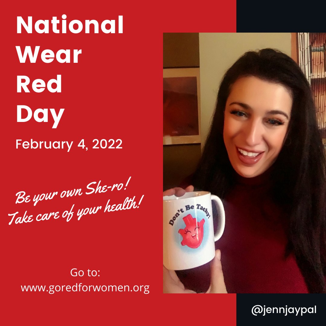 jennjaypal's tweet photo. Are you ready to #GoRed? Join me and #wearred for #wearreadday to raise awareness about #heartdisease and #stroke and help save lives. Why? Because losing even one woman to cardiovascular disease is too many.
Go to @American_Heart to learn more: https://t.co/mavpAtWThL https://t.co/gNMBIv5sJb