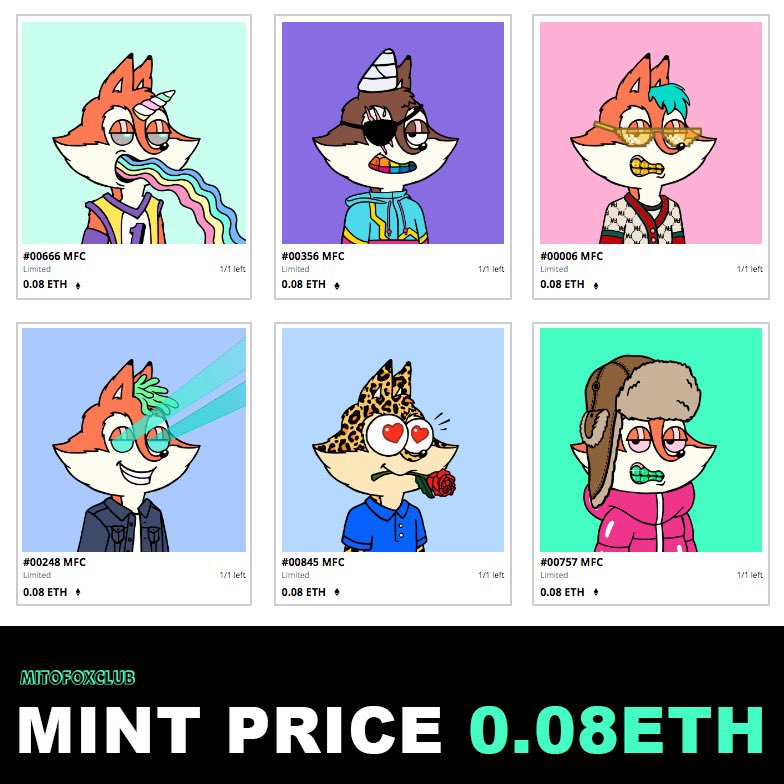 💎🦊 We’re happy to announce the mint price! It’s almost time to mint a Mito 🦊💎 <a href="/AntoineTava/">Antoine Tava</a> 

 #nft #nfts #NFTCommmunity #NFTdrop #nftcollector #NFTCollection #nftdrop #nftdrops #crypto #Ethereum