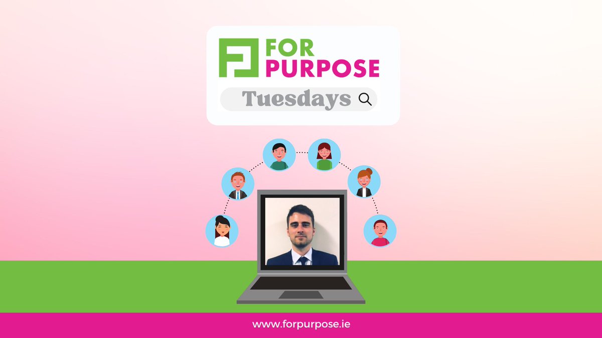 ForPurposeIRE's tweet image. Next For Purpose Tuesdays session is taking place on 8th Feb. Tiarnan Spain, our previous For Purpose Graduate, is joining us to discuss his work in comms for @tuathhousing. Great opportunity for our #grads to learn more! #learningseminar #careerdevelopment #comms