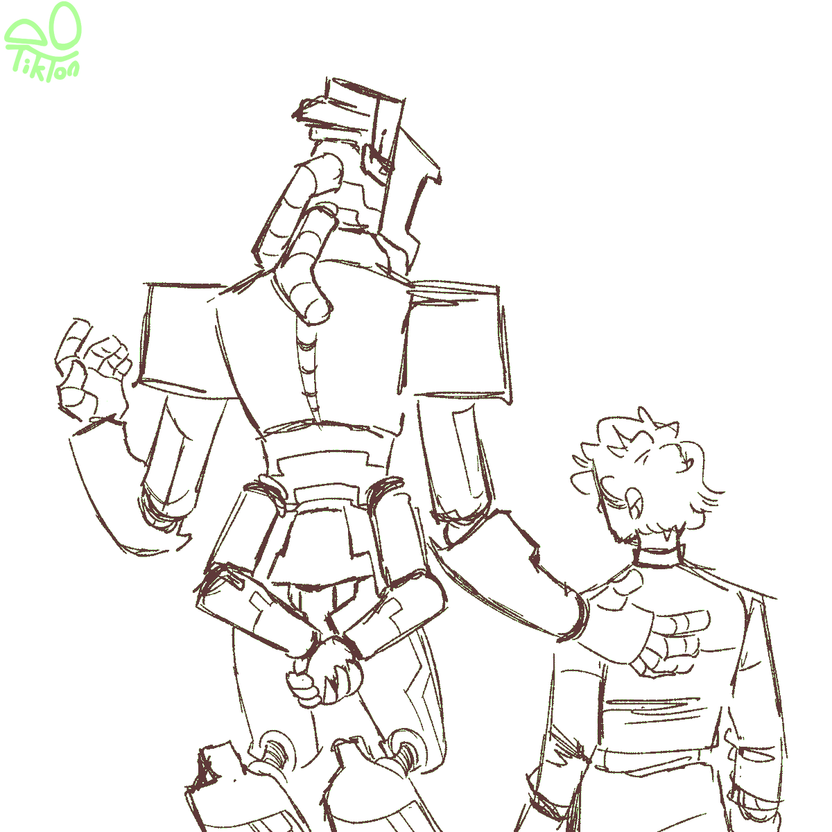 tikkitronic's tweet photo. sayer construct with secondary arms :) very fun i like to think they can spin around to use backwards mostly bc its fun 2 draw &amp; for checking if ur listening to its soliloquy. design based off @seaquestions , i love his industrial chunky design
#sayer #SAYERpodcast @IAmSayer https://t.co/PJqNk4q1nq