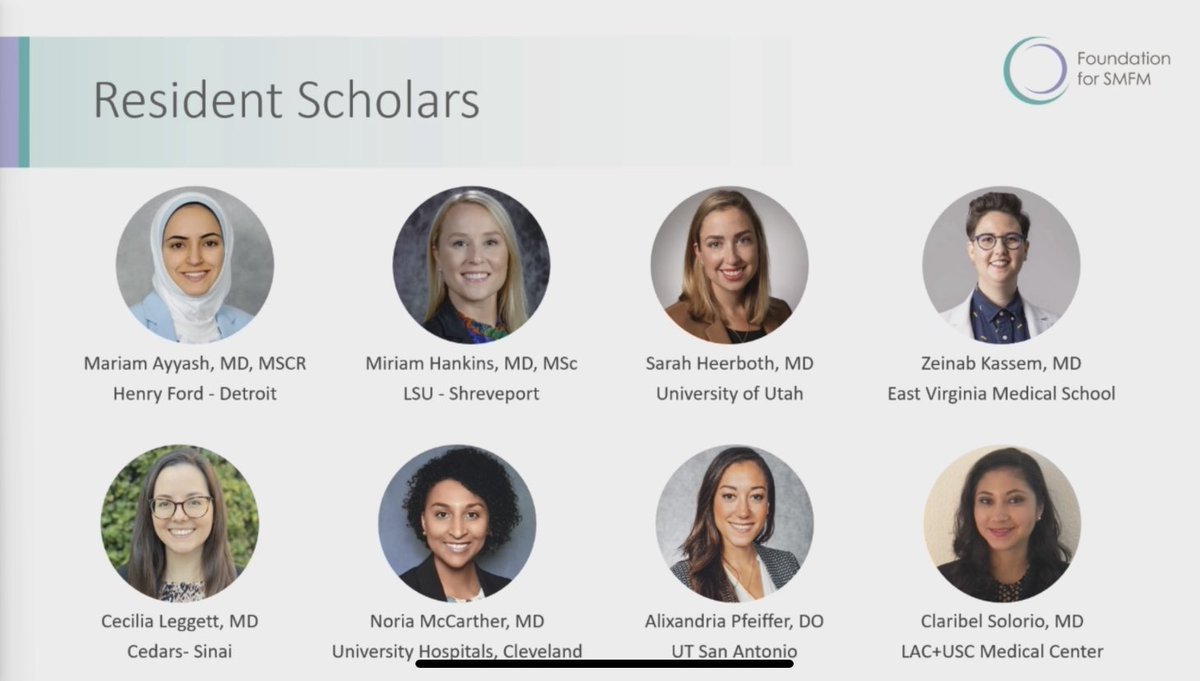 <a href="/FNDNforSMFM/">Foundation for SMFM</a> resident scholar class of 2022! Beyond excited!