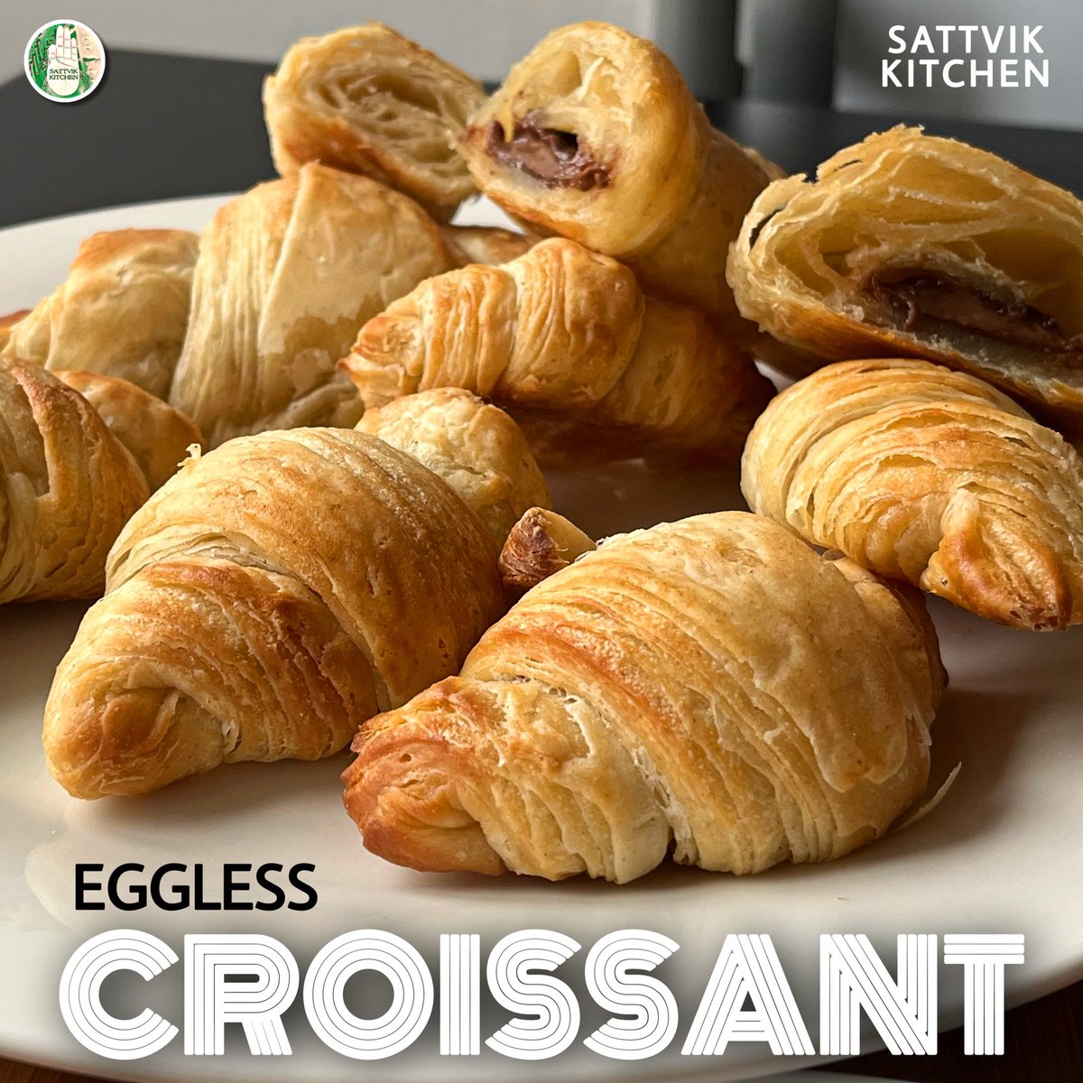 🥐 Very Delicious recipe to try at home youtu.be/qx3t7xnMd9Q ☺️ Everyone will love this 👍🏻 French Croissant recipe #croissance #croissant #eggless #French #frenchfood #vegetarian #noegg #egglessbaking